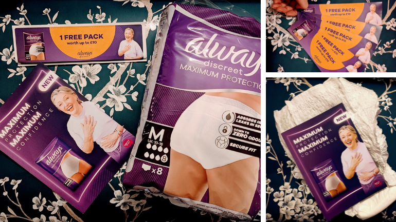 Always Discreet Maximum Protection pans and coupons