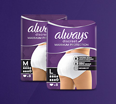 NEW Always Discreet Maximum Protection NEW Always Discreet Maximum Protection