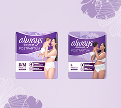 Always Discreet Postpartum Always Discreet Postpartum