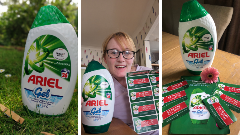 Ariel Gel starter kit content from participants