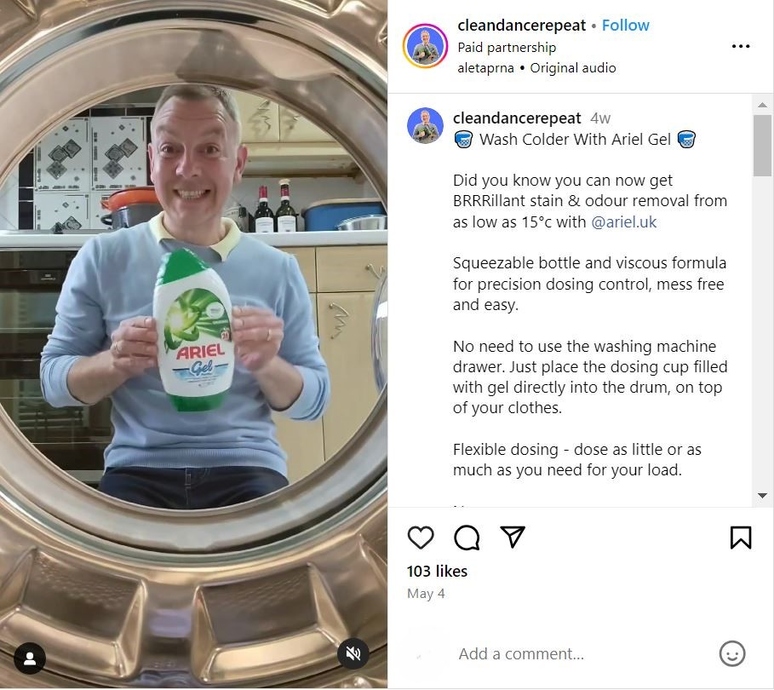 testing Ariel Gel on a lower temperature 