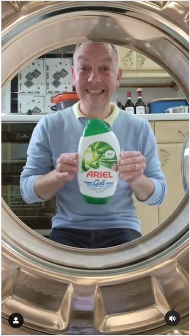 Testing Ariel gel on a lower temperature