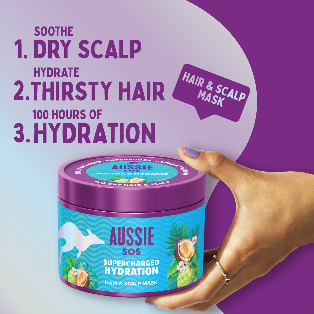 Aussie SOS Supercharged Hydration Hair & Scalp Mask