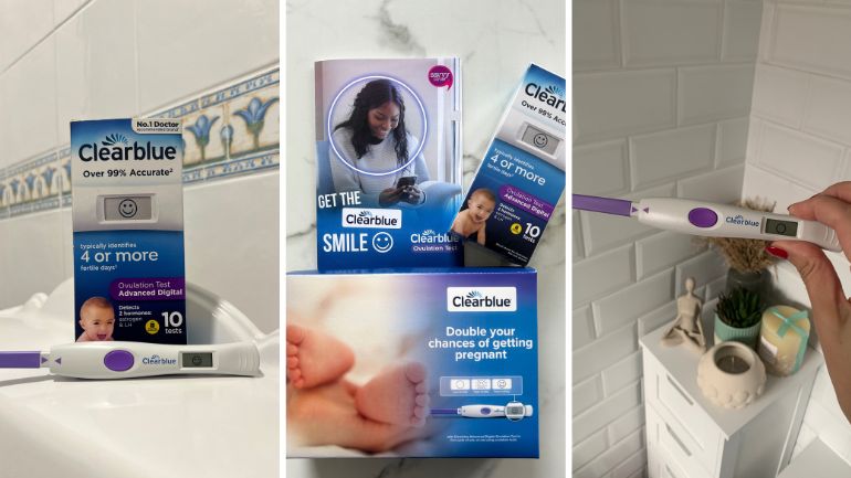 Photos of Clearblue Advanced Digital Ovulation test in use