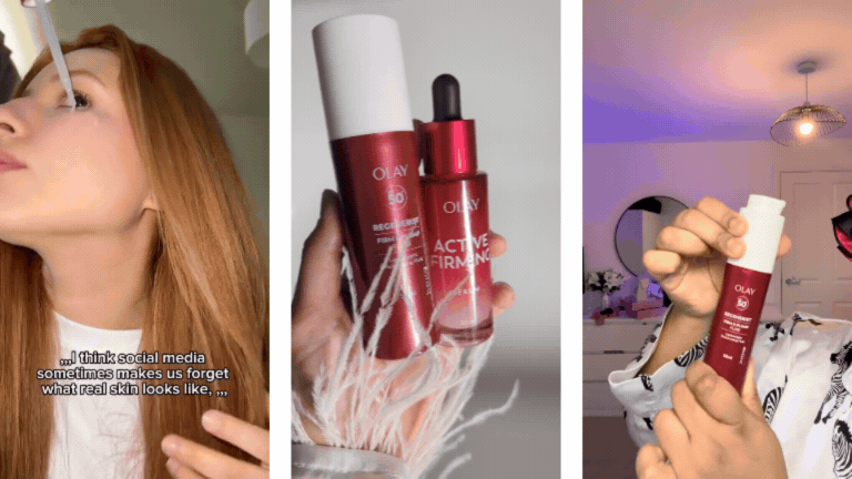 Main character skin starts here with OLAY Peptides
