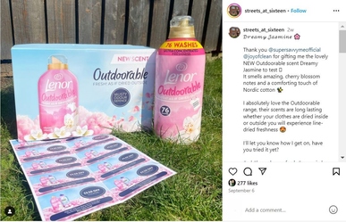 Lenor Outdoorable starter kit outside