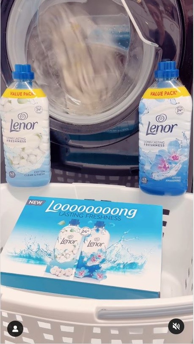 Laundry routine with Lenor 