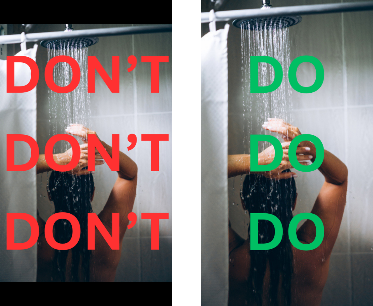 Don't crop your video in a way that adds black borders