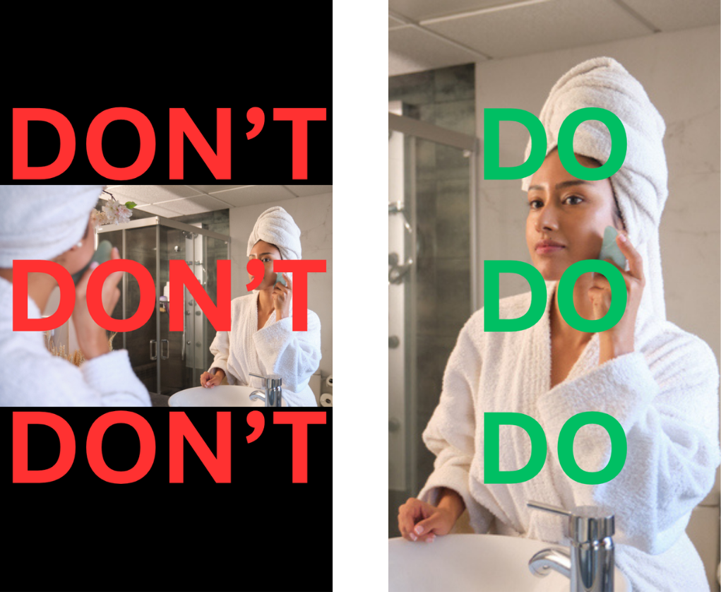 Don't film in horizontal format