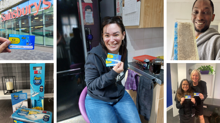 People enjoying Flash Speedmop 