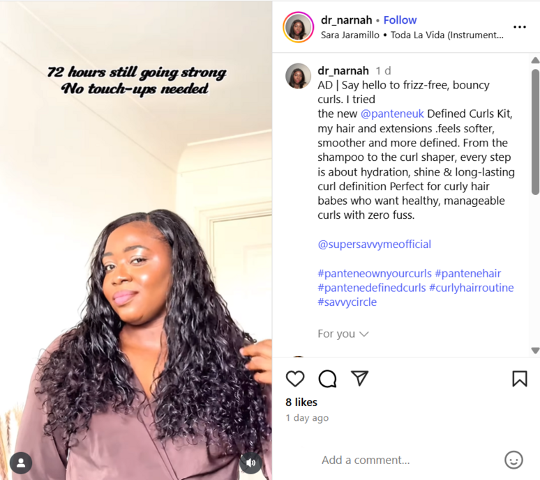 Frizz-free, bouncy curls