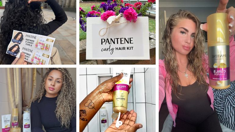Pantene starter kits and bouncy healthy curls