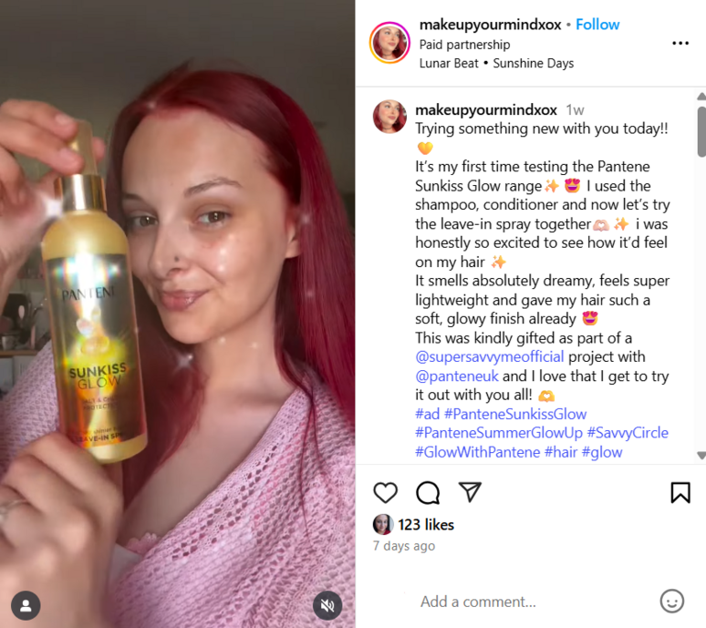 Pantene Sunkiss Glow range